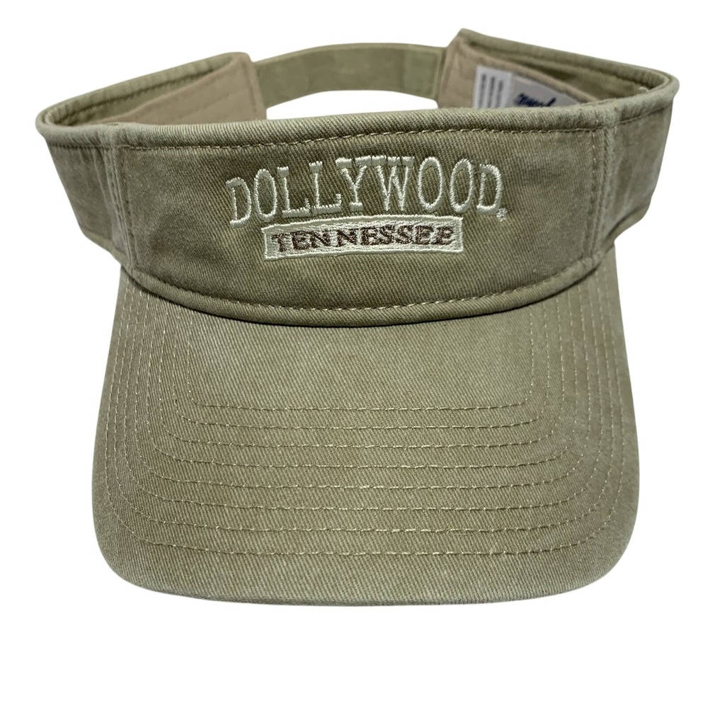 Dollywood Dolly Parton Tennessee Visor Hat Khaki Souvenir Collectible NWT NEW
